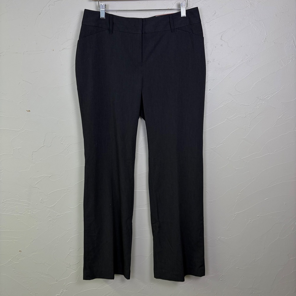 Rafaella Curvy Flare Leg Dress Pants Women Size 8‎ Black Career Professional